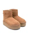 Ugg 'classic Mini' Ankle Boots  In Brown