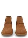 Ugg Classic Mini Ankle-height Leather Boots In Brown