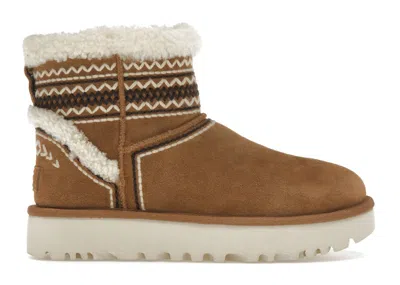 Pre-owned Ugg Classic Mini Atherson Boot (women's) Sneakers In Chestnut