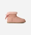Ugg Classic Mini Bailey Mixed Bow Boot, Suede/polyester/wool