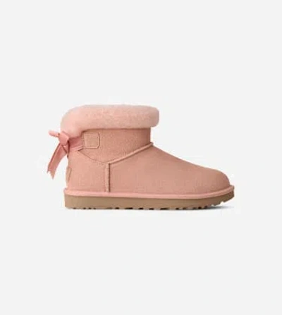Ugg Classic Mini Bailey Mixed Bow Boot, Suede/polyester/wool