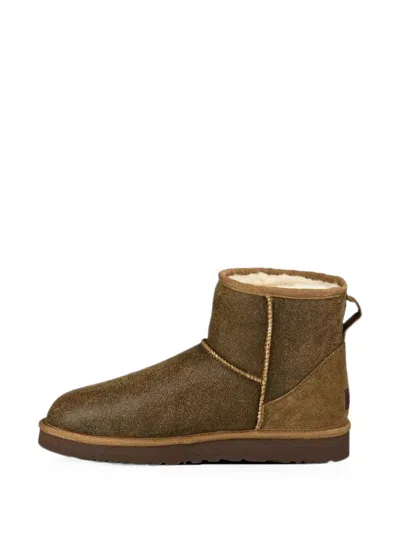 Ugg Classic Mini Bomber Ankle Boots In Green