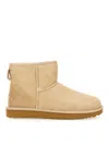 Ugg 10mm Classic Ultra Mini Shearling Boots In Beige