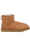 Ugg Ankle-height Soft Suede Boot With Textured Sole In Brown