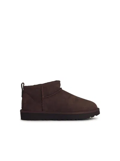 Ugg 'classic' Mini Boots In Brown Suede
