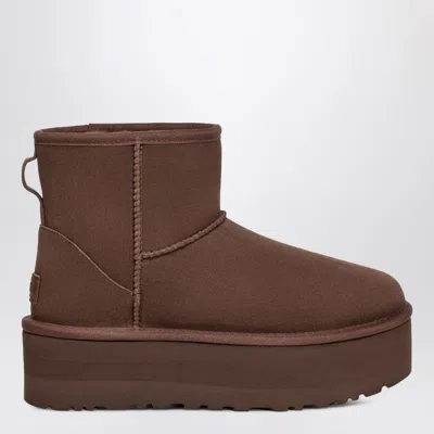 UGG CLASSIC MINI BOOTS WITH BROWN PLATFORM