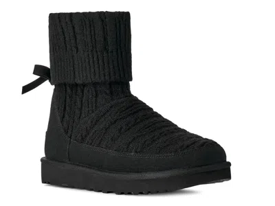 Ugg Classic Mini Cabelle Knit Bootie In Black