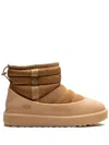 Ugg Classic Mini "chestnut" Pull-on Weather Boots In Brown