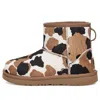 Ugg Classic Mini Cow Print In Brown
