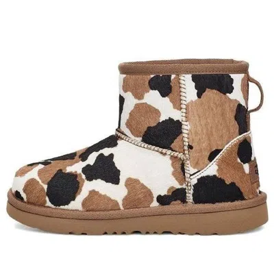 Ugg Classic Mini Cow Print In Brown
