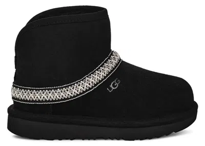 Pre-owned Ugg Classic Mini Crescent Boot (toddler) Sneakers In Black