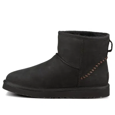 Ugg Classic Mini Deco Snow Boots 'black Grey'