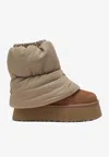 Ugg Classic Mini Dipper Puffer Classic Boots In Brown