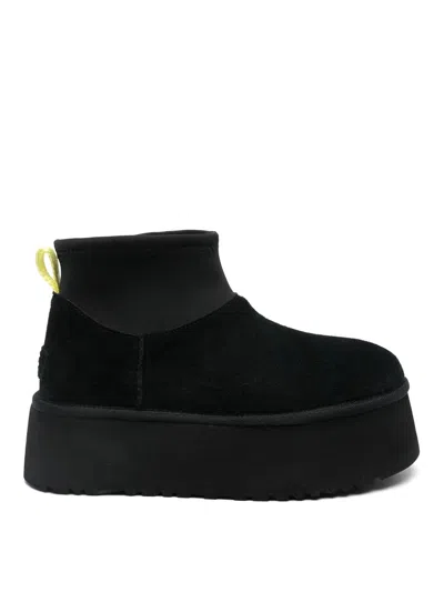 Ugg 50mm Classic Mini Dipper Suede Boots In Black