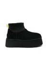 Ugg Classic Mini Dipper Black Ankle Boots In Black