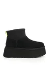 Ugg Classic Mini Dipper Black Ankle Boots In Black