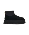 Ugg Classic Mini Dipper Ankle Boots In Black