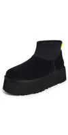 Ugg Womens Black Classic Dipper Suede And Rubber Boots In Black