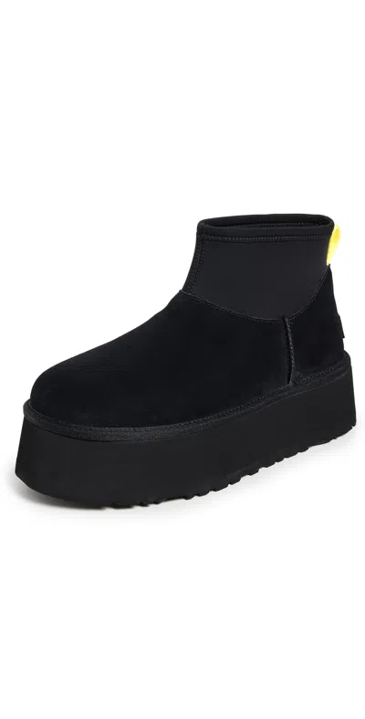 UGG CLASSIC MINI DIPPER BOOTS BLACK