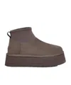 Ugg 50mm Classic Mini Dipper Suede Boots In Brown
