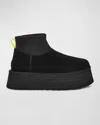 Ugg Mini Platform Ankle Boots In Black