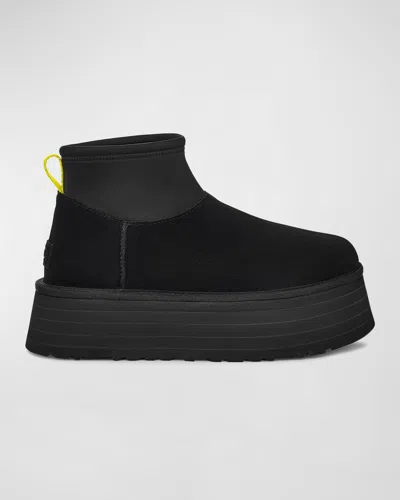 Ugg Women's Classic Mini Dipper Platform Boots In Black