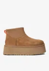 Ugg Classic Mini Dipper Flatform Snow Boots In Brown