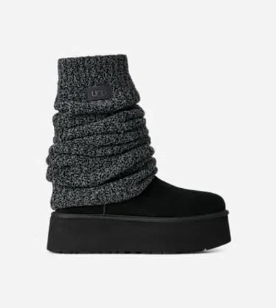 Ugg Classic Mini Dipper Legwarmer Boot In Black