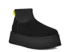 Ugg Classic Mini Dipper Platform Bootie In Black Suede