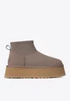 Ugg Classic Mini Dipper Platform Boots In Gray