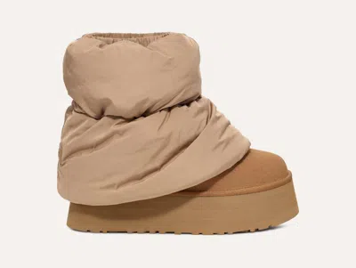 Pre-owned Ugg Classic Mini Dipper Puffer Boot Chestnut Women's Girl's Limited All Sizes In Brown