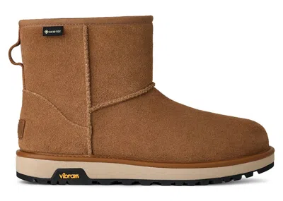Pre-owned Ugg Classic Mini Gtx Boot (women's) Sneakers In Chestnut In Brown