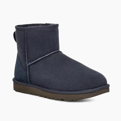 Ugg Classic Mini Ii 1016222-evb Boot Women's 12 Blue Round Toe Bootie Khd1636