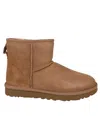 Ugg Camel Suede Classic Mini Ii Ankle Boots In Brown