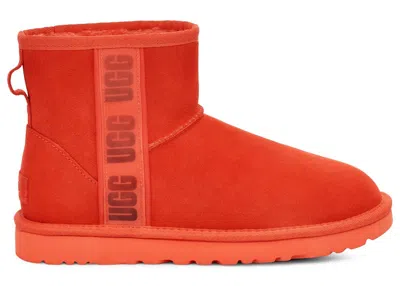 Pre-owned Ugg Classic Mini Ii Boot Side Logo (women's) Sneakers In Hazard Orange
