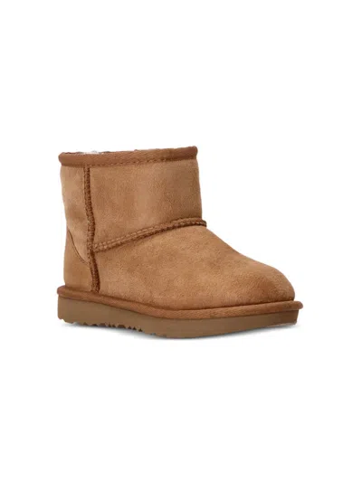Ugg Unisex Classic Mini Ii Shearling Boots - Big Kid In Brown