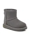 Ugg Teen Leather Ankle Boots In Grey