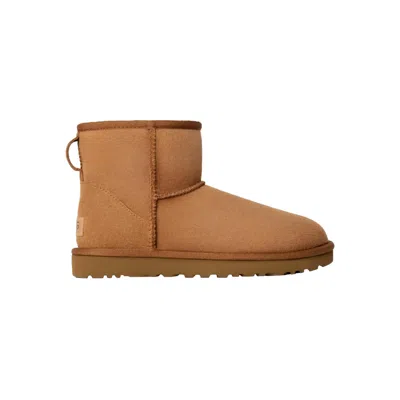 Ugg Mini Classic Ii Beige Pull-on Boots In Suede Woman In Neutral