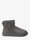 Ugg 10mm Mini Classic Ii Shearling Boots In Gray
