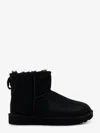 Ugg Black Rubber Ankle Boots In Black