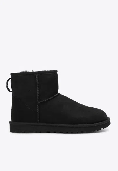 Ugg Classic Mini Ii Suede Boots In Black