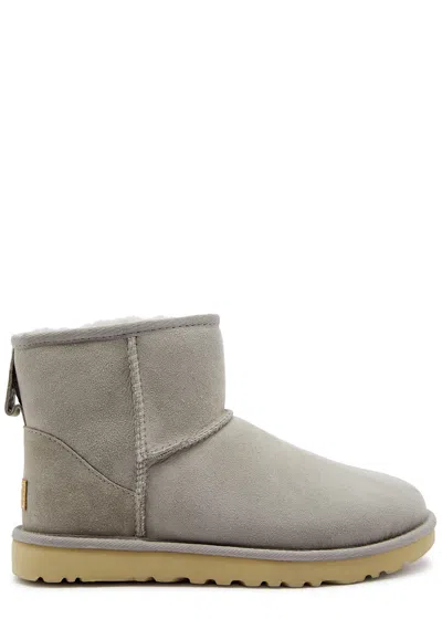 Ugg Classic Mini Ii Suede Boots In Grey