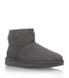 Ugg 10mm Mini Classic Ii Shearling Boots In Gray