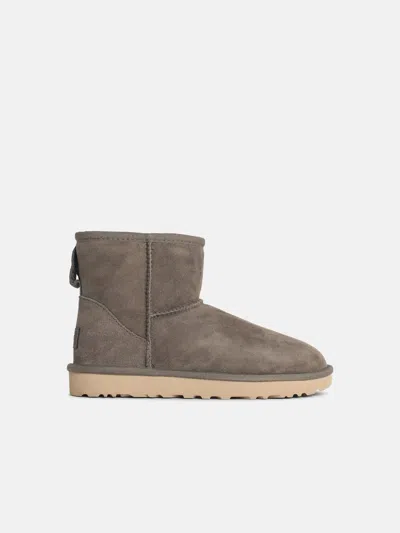 Ugg 'classic Mini Ii' 'taupe' Grey Suede Boots In Gray