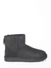 Ugg Classic Mini Ii Womens Suede Cold Weather Shearling Boots In Black