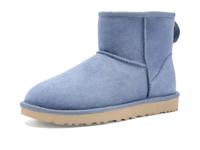 Ugg Classic Mini Ii Women's Boots Stormy Blue: 9 B - Medium, Sheepskin/suede