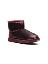 Ugg Classic Mini "mirror Ball" Boots In Red