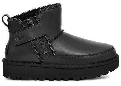 Pre-owned Ugg Classic Mini Moto Boot (women's) Sneakers In Black