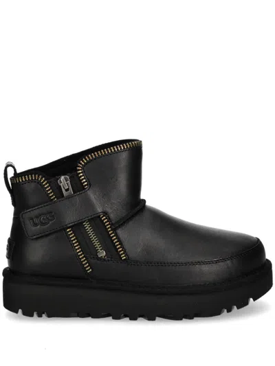 Ugg Women's Classic Mini Moto Boots In Black
