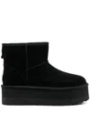 Ugg Classic Mini Platform Womens Suede Ankle Boots In Black